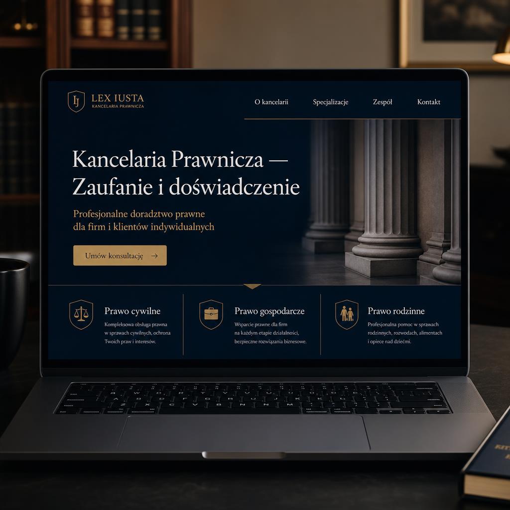 Projekt strony Kancelaria Prawnicza